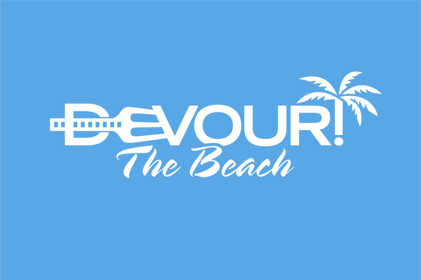 Devour!The_Beach_logo_rev_blue_bkgd