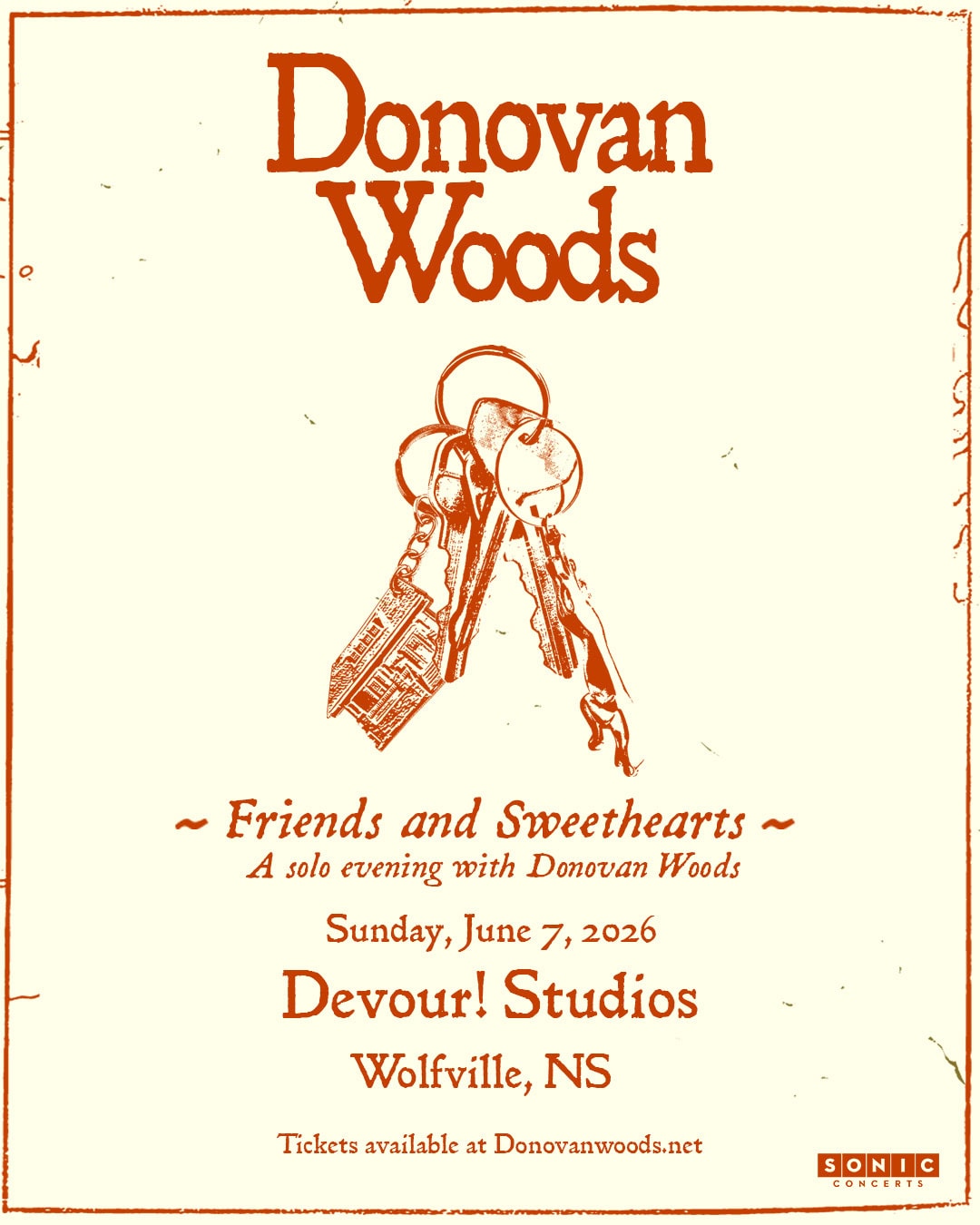 Friends and Sweethearts - A Solo Evening with Donovan Woods